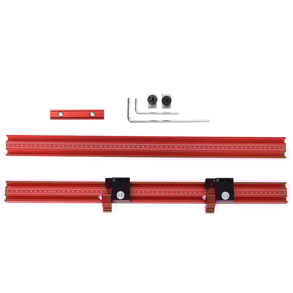 Aluminiumlegering Träbearbetning Förlängning Guide Rail T-spårkontakt för spårsågskena Parallell Guide System