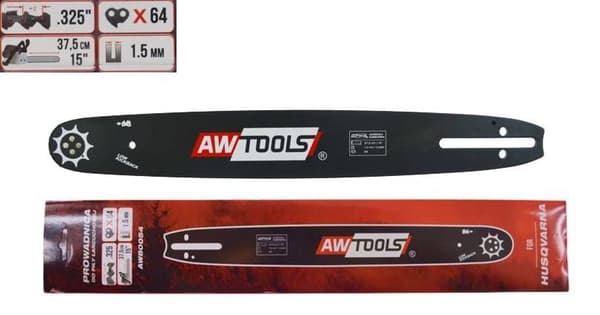 AWTOOLS SAVFØRING 38 cm/64/325""/1,5 mm TIL HUSQVARNA / BLACK LINE