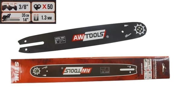 AWTOOLS SVÄRD 35cm/50/3/8"/1.3 FÖR STIHL / BLACK LINE