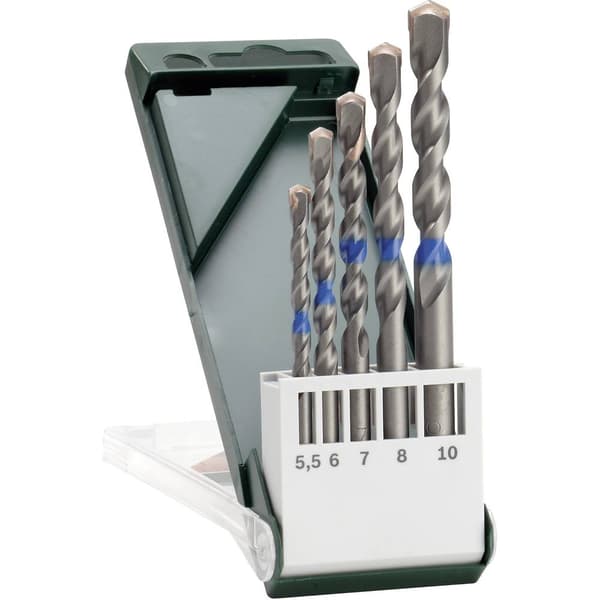 Bosch Accessories 2609255417 Betong-spiralborr set 5 delar 5 mm, 6 mm, 6 mm, 8 mm, 10 mm Cylinderskaft 1 set