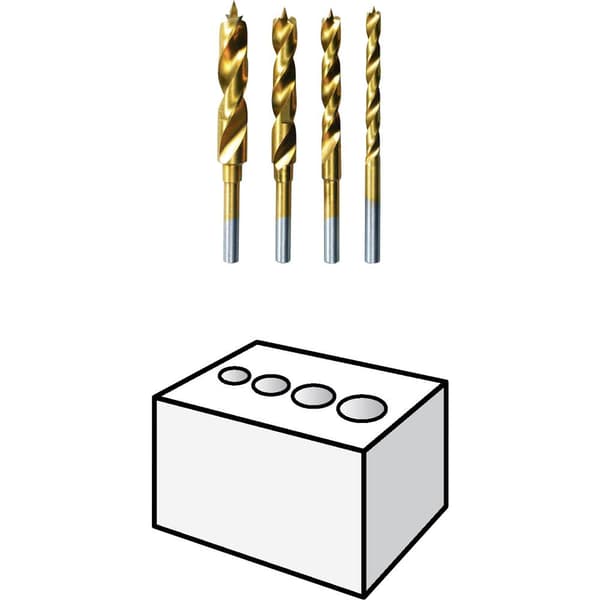 Träborrsats Dremel 636 Ø 3/4/5/6 mm 4 delar