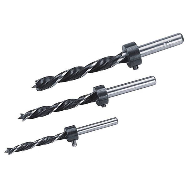 Wolfcraft 2730000 Trä-spiralborr-set 3 delar 6 mm, 8 mm, 10 mm Cylinderskaft 1 set