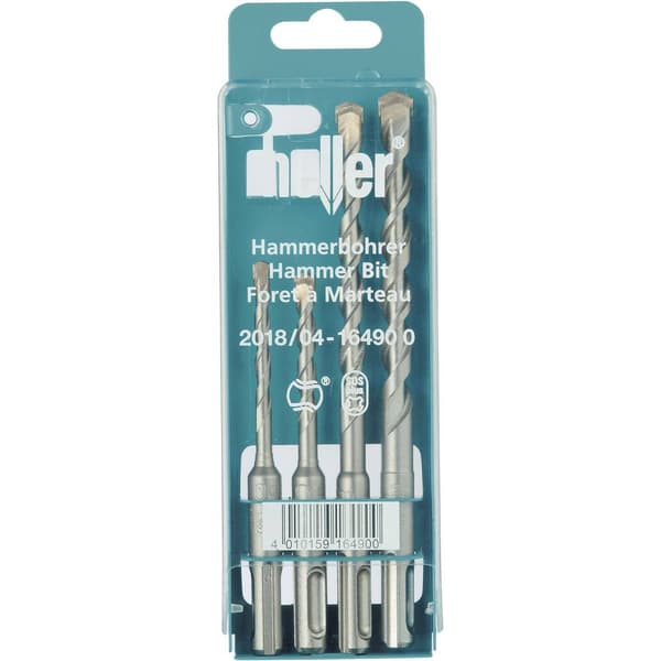 Heller Tools Bionic 16490 0 Hårdmetall Borrhammar-set 4 delar 5 mm, 6 mm, 8 mm, 10 mm SDS-Plus 1 set