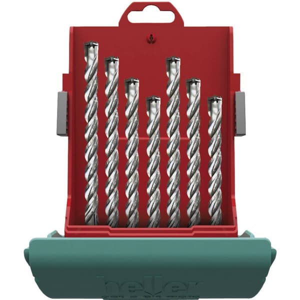 Heller Tools TRIJET 26813 4 Hårdmetall Borrhammar-set 7 delar 5 mm, 6 mm, 6 mm, 8 mm, 8 mm, 10 mm, 12 mm SDS-Plus 1 set