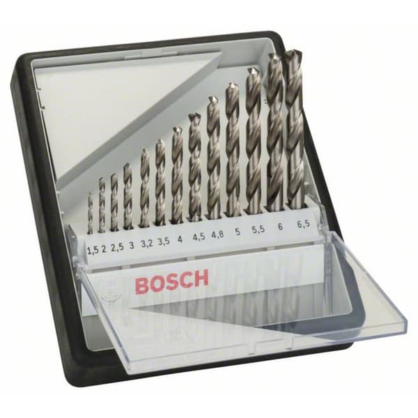 Bosch Accessories 2607010538 HSS Metall-spiralborrset 13 delar Slipat DIN 338 Cylinderskaft 1 set