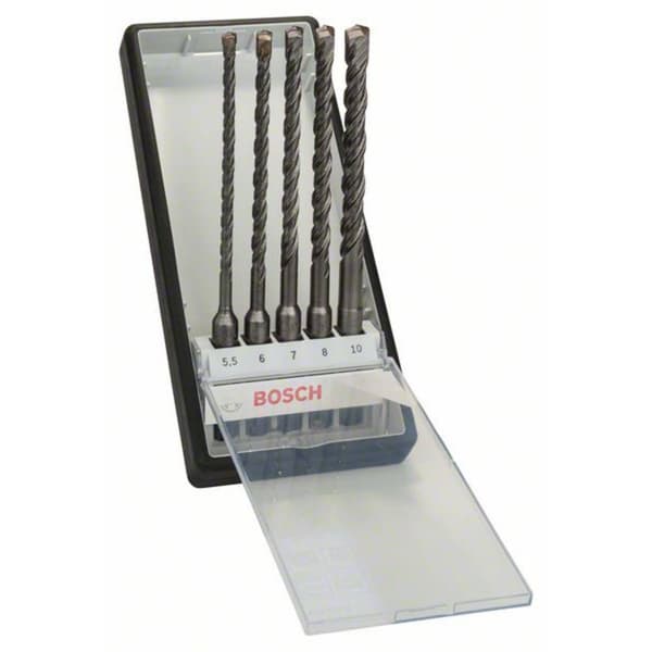 Bosch Accessories 2607019929 Hårdmetall Borrhammar-set 5 delar 5.5 mm, 6 mm, 7 mm, 8 mm, 10 mm SDS-Plus 1 set