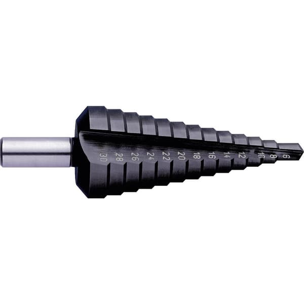 Exact 50071-2 HSS Stegborrset 3 delar 4 - 12 mm, 4 - 20 mm, 6 - 30 mm TiAIN 3-skaft 1 set