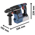 Miniatyrbild 4 av 4: Bosch Professional GBH 18V-26 SDS-Plus-Borrhammare batteri 18 V Li-Ion inkl. väska, exkl. batteri/laddare, Utan laddare