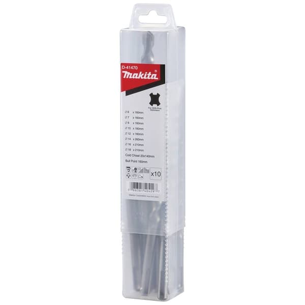 Makita D-41470 Borrhammar-set 10 delar SDS-Plus 1 set