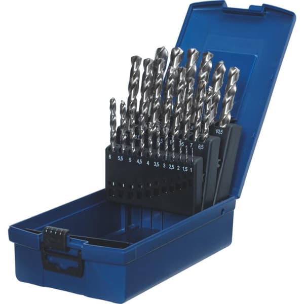 kwb 205720 HSS Metall-spiralborrset 25 delar DIN 338 Cylinderskaft 1 st