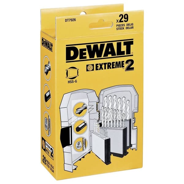 DEWALT DT7926-XJ Metall-spiralborrset 29 delar 29 st