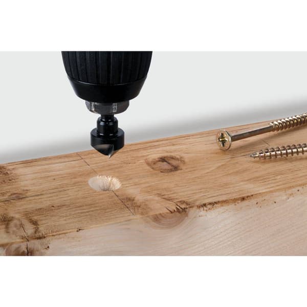 Wolfcraft 2504000 Konisk försänkarset 3 delar 6 mm, 12 mm, 16 mm Verktygsstål Cylinderskaft 1 set