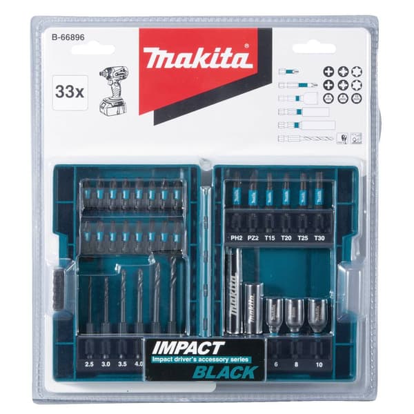 Makita B-66896 33 delar Borr- & bitssats