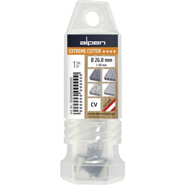 Alpen 0023902400100 Forstnerborr 24 mm Total längd 90 mm Cylinderskaft 1 st