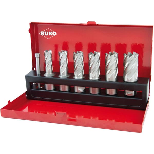 RUKO 108820 Kärnhålsborr 7 delar 12 mm, 14 mm, 16 mm, 18 mm, 20 mm, 22 mm 1 set