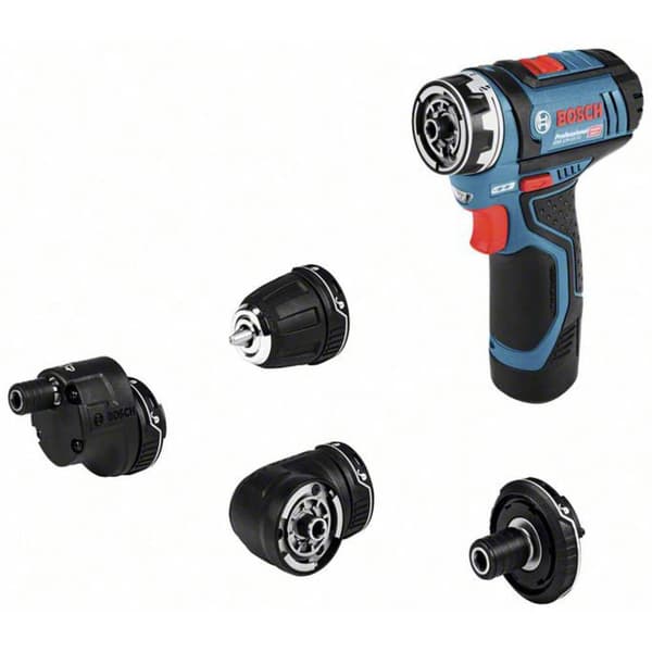 Bosch Professional 06019H3000 Borrskruvdragare batteri 12 V Li-Ion inkl. 2x batterier, inkl. laddare, inkl. Tillbehör,