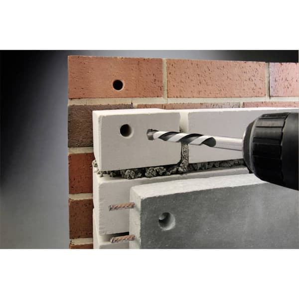 kwb 044300 Krom-molybdenstål Betong-spiralborr set 5 delar 3 mm, 4 mm, 5 mm, 6 mm, 8 mm Cylinderskaft 1 set