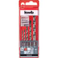 Miniatyrbild 2 av 3: kwb 044300 Krom-molybdenstål Betong-spiralborr set 5 delar 3 mm, 4 mm, 5 mm, 6 mm, 8 mm Cylinderskaft 1 set