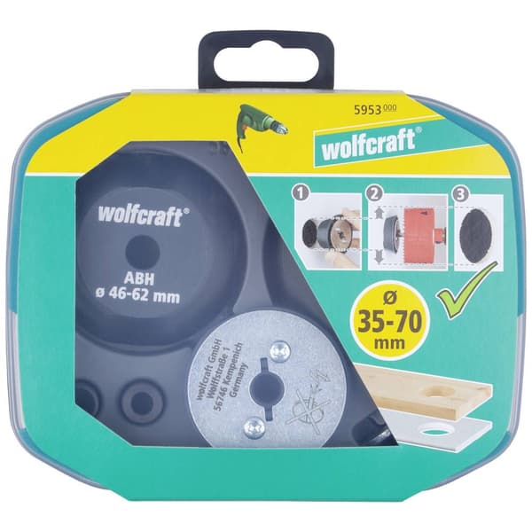 Wolfcraft 5953000 Borrhjälpmedel 7 delar 1 st