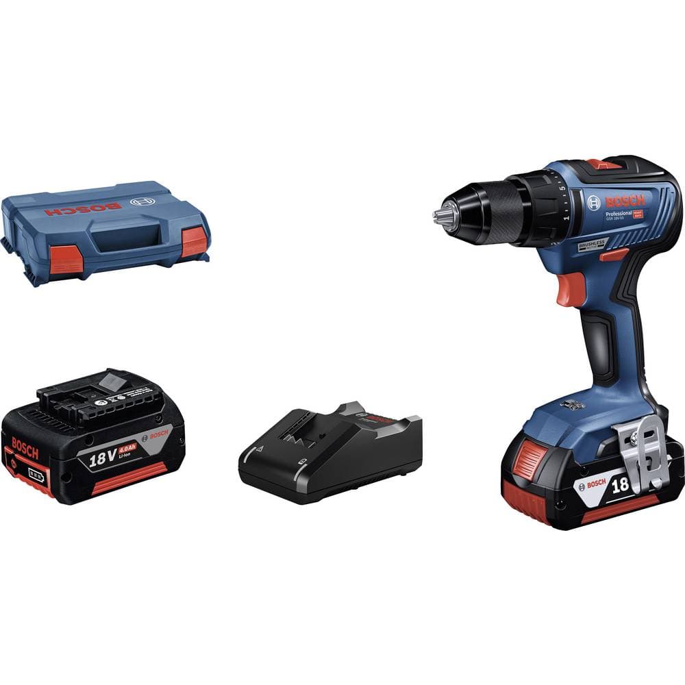 -Batteri boremaskine Bosch Professional GSR 18V-55 18 V inkl. ekstra batteri, Kuffert
