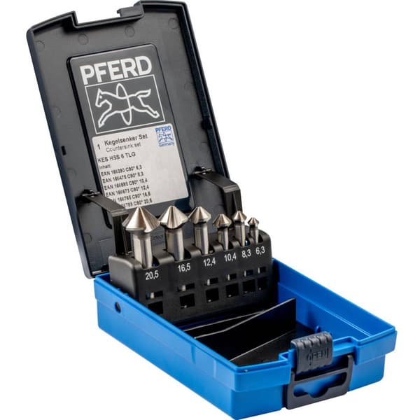 PFERD SET KES HSS DIN 335 C90° 6 25202154 Konisk försänkarset HSS 1 st
