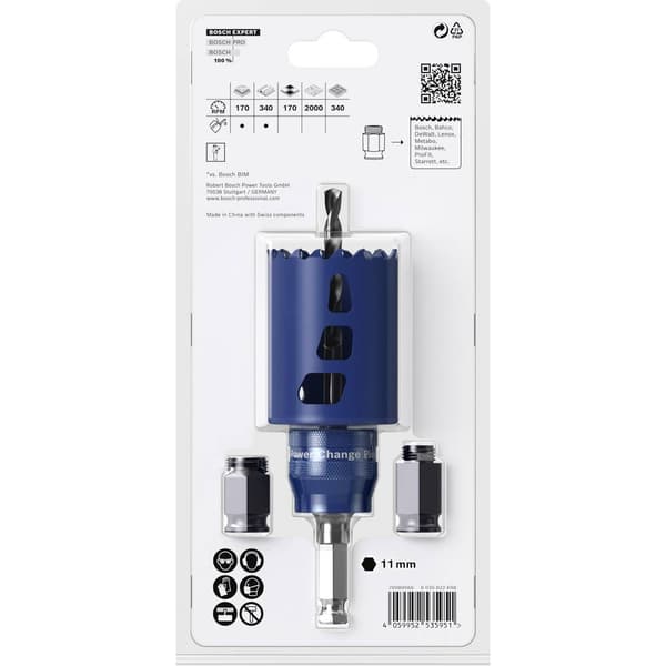 Bosch Accessories EXPERT Tough 2608900449 Hålsågset 5 delar 51 mm 5 st