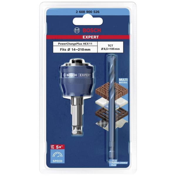 Bosch Accessories EXPERT Power Change Plus 2608900526 Snabbadapter för monteringsaxel 2 delar 8.5 mm 2 st