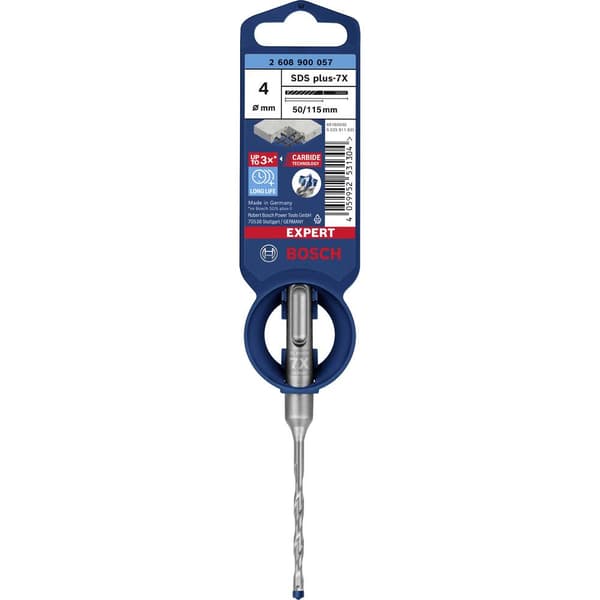 Bosch Accessories EXPERT SDS plus-7X 2608900057 Borrhammare 1 st 4.00 mm Total längd 115 mm SDS-Plus 1 st
