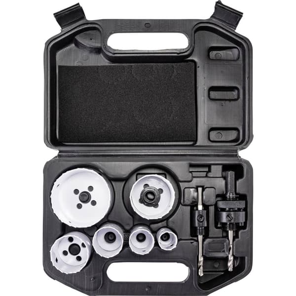 TOOLCRAFT TO-6803625 Hålsågset 6 delar 22 mm, 29 mm, 35 mm, 44 mm, 51 mm, 68 mm 1 set
