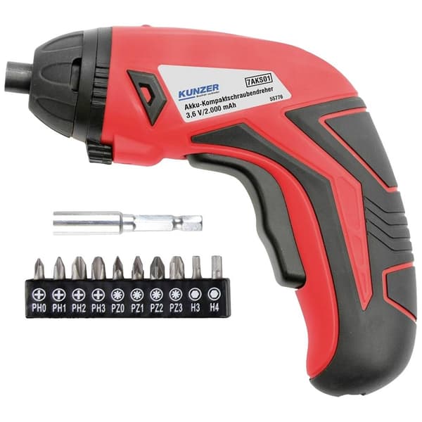 Kunzer 7AKS01 Skruvdragare batteri 3.6 V 2000 mAh Li-Ion