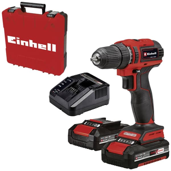 Einhell TE-CD 18/40 Li BL (2x2,0Ah) Power X-Change 4513995 Borrskruvdragare batteri 18 V 2000 mAh Li-Ion inkl. 2x batte