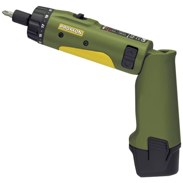 Proxxon 29840 Pivot-skruvdragare batteri 10.8 V 2.6 Ah Li-Ion inkl. 1x batteri, inkl. laddare, inkl. väska