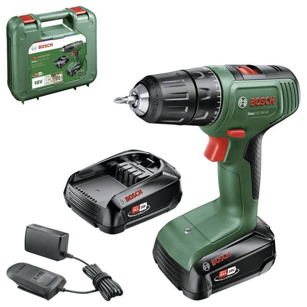 Bosch Home and Garden EasyDrill 18V-40 06039D8005 Borrmaskin batteri, Borrskruvdragare batteri 18 V 2 Ah Li-Ion