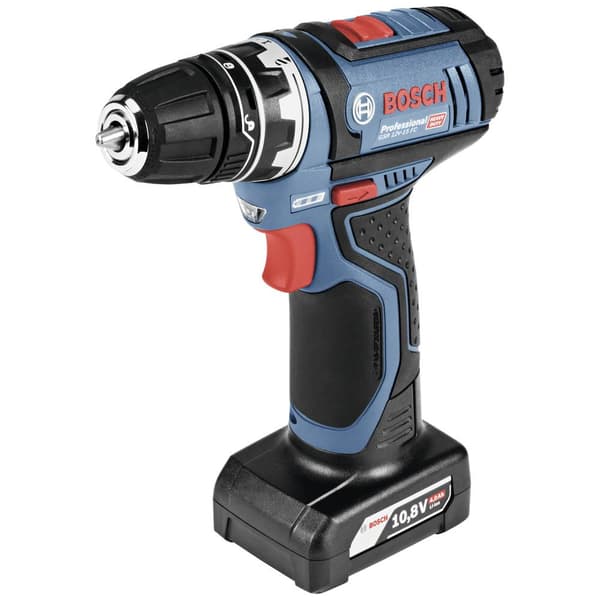 Bosch Professional MP GSR 12V-15 FC 06019F6006 Borrskruvdragare batteri 12 V Li-Ion inkl. 2x batterier, inkl. laddare,
