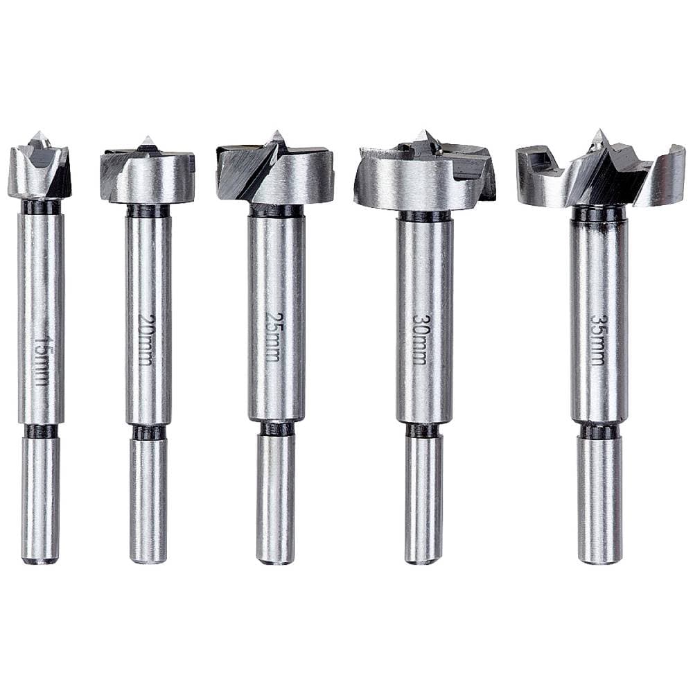 kwb 706090 Forstnerborr set 15 mm, 20 mm, 25 mm, 30 mm, 35 mm 5 st
