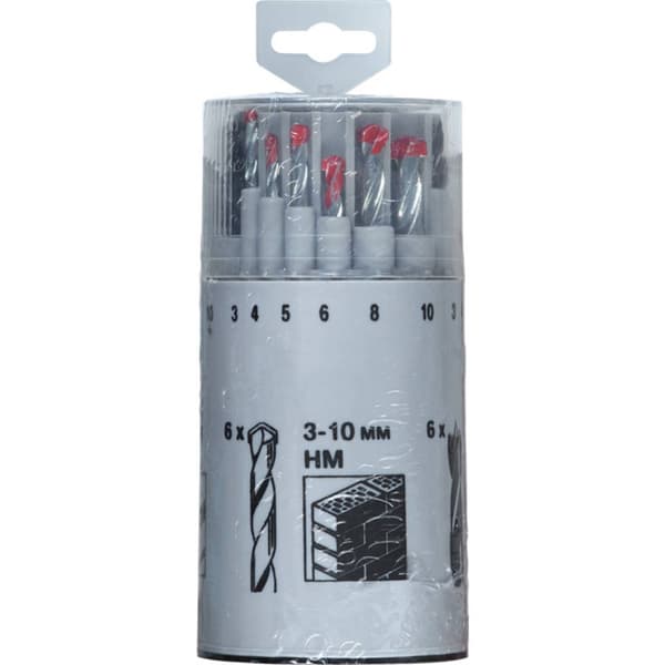 kwb 429690 HSS Metall-spiralborrset 18 delar 3 mm, 4 mm, 5 mm, 6 mm, 8 mm, 10 mm DIN 338 Cylinderskaft 18 st
