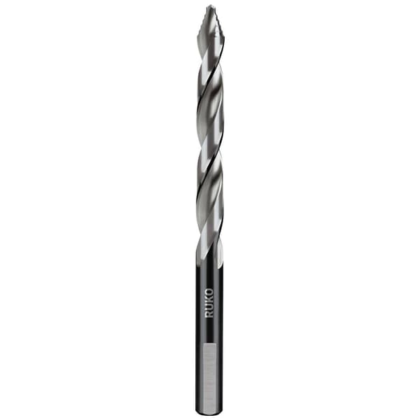 RUKO 259214RO HSS-G Spiralborrsats 19 delar DIN 338 Trihedriskt skaft 1 set