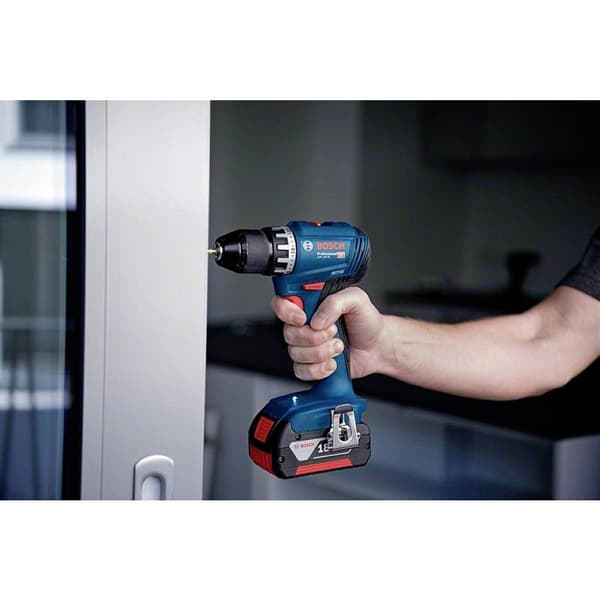 Bosch Professional GSR 18V-45 06019K3202 Borrskruvdragare batteri 18 V 2.0 Ah Li-Ion inkl. 2x batterier, inkl. laddare,