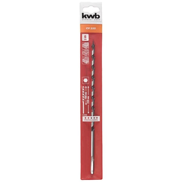 kwb 42206 Auger-borr 6 mm Total längd 235 mm 1 st