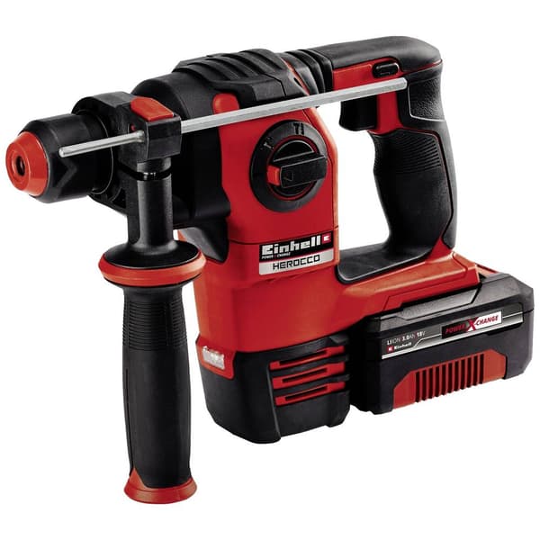 Einhell Power X-Change HEROCCO Kit +5 (1x3,0Ah) SDS-Plus-Borrhammare batteri 18 V 3.0 Ah Li-Ion inkl. 1x batteri, inkl.