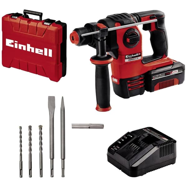 Einhell Power X-Change HEROCCO Kit +5 (1x3,0Ah) SDS-Plus-Borrhammare batteri 18 V 3.0 Ah Li-Ion inkl. 1x batteri, inkl.