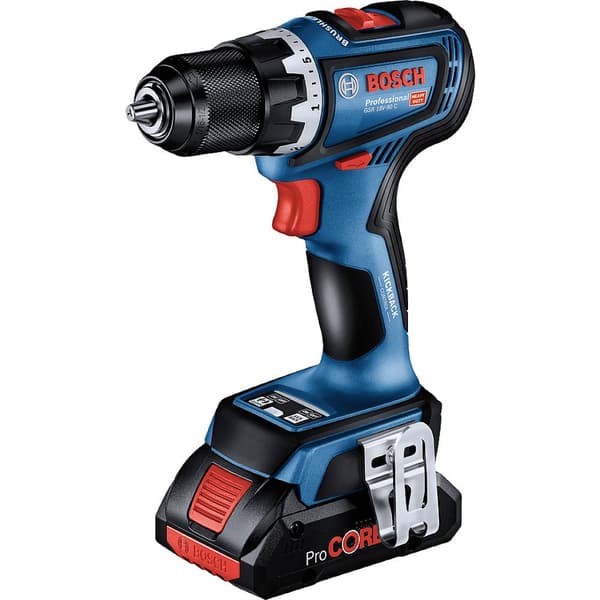 Bosch Professional GSR 18V-90 C 06019K6005 Borrskruvdragare batteri, Skruvdragare batteri 18 V 4.0 Ah Li-Ion borstfri