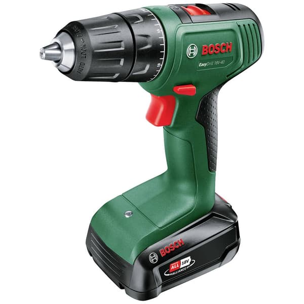 Bosch Home and Garden 06039D8006 Borrskruvdragare batteri 18 V 1.5 Ah Li-Ion inkl. 1x batteri, inkl. laddare, inkl. väs