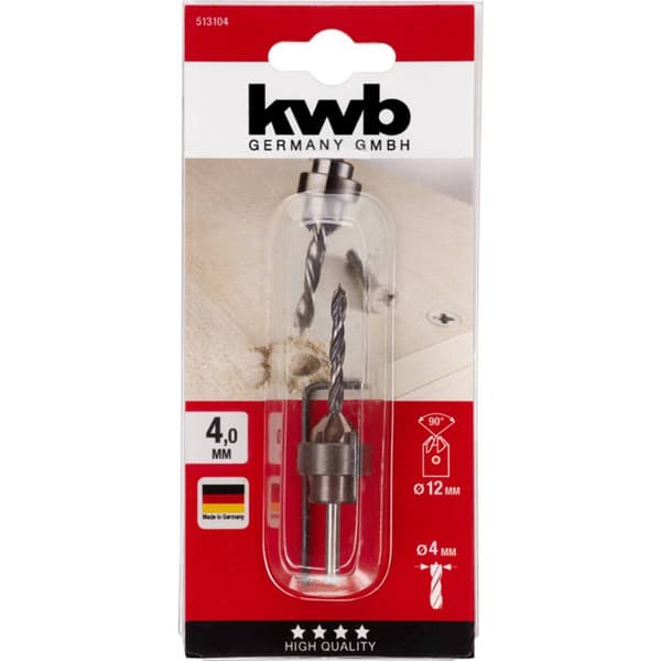 kwb 513104 Trä-spiralborr 3 delar 4 mm 1 st