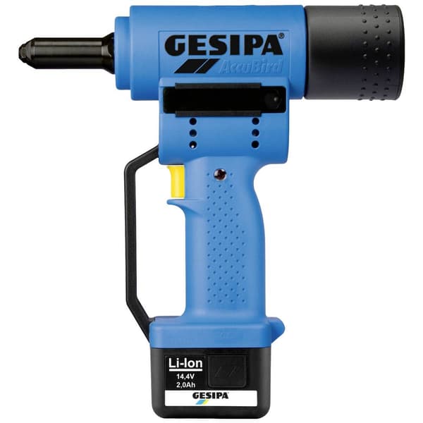 Gesipa AccuBird 1434898 Batteridriven blindnitpistol 14.4 V 2 Ah Li-Ion inkl. 1x batteri, inkl. laddare, inkl. väska