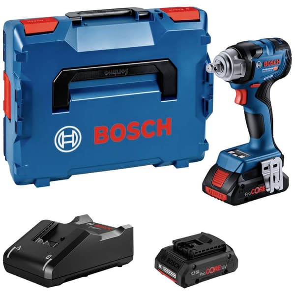 Bosch Professional GDS 18V-330 HC 06019L5002 Mutterdragare batteri 18 V Li-Ion inkl. 2x batterier, inkl. laddare, inkl.