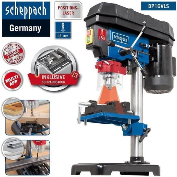 Scheppach DP16VLS boremaskine 500 W