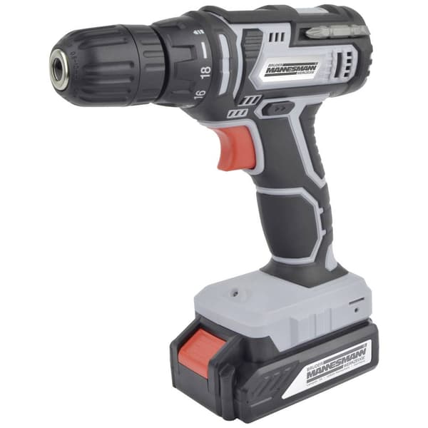 Brüder Mannesmann M17680 Borrskruvdragare batteri 20 V 1.3 Ah Li-Ion inkl. 1x batteri, inkl. väska