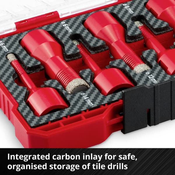 Einhell 500400 Kakelborr-set 7 delar 6 mm, 8 mm, 10 mm, 12 mm, 14 mm M14 1 set