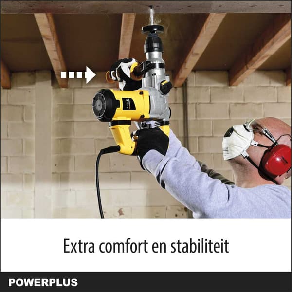 Powerplus Hammerboremaskine Powx1175 1600w Søvfarvet